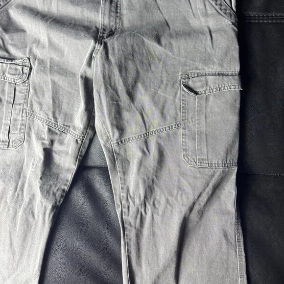 Wrangler Men’s Cargo Pants Stretch Relaxed Fit Anthracite Gray W36 L30 - Picture 11 of 15